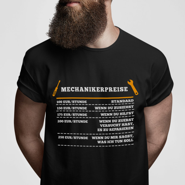 T-shirt "Mechanikers Preisliste"