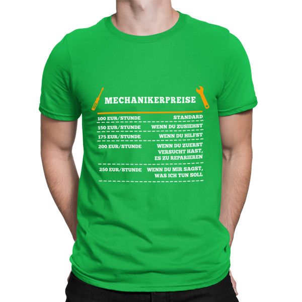 T-shirt "Mechanikers Preisliste"