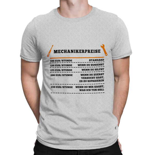 T-shirt "Mechanikers Preisliste"