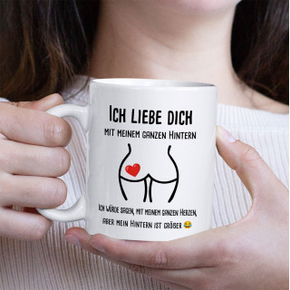 Tasse "Ich liebe dich mit meinem ganzen..."