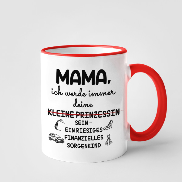 Tasse "Mamas Finanzprobleme"