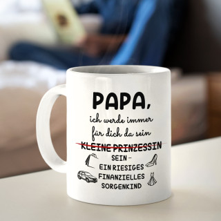 Tasse "Papas Finanzprobleme"