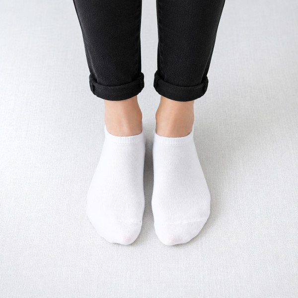 Kurze Damensocken ohne Aufdruck
