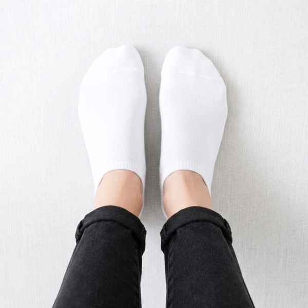 Kurze Damensocken ohne Aufdruck