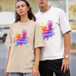 Übergroßes UNISEX T-Shirt mit Ihrem Wunschdesign