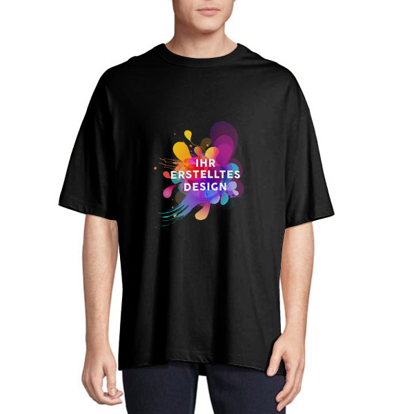 Übergroßes UNISEX T-Shirt mit Ihrem Wunschdesign