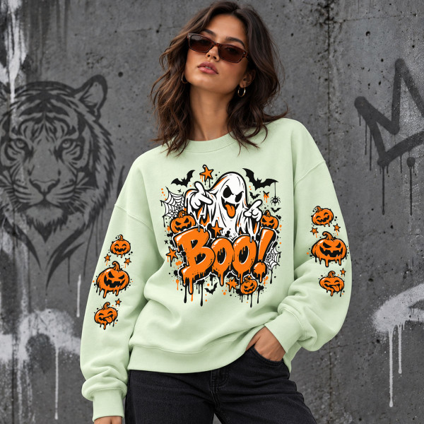 Unisex-Sweatshirt in Pastelltönen "Boo"