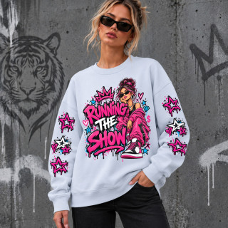 Unisex-Sweatshirt in Pastelltönen "Running the Show"