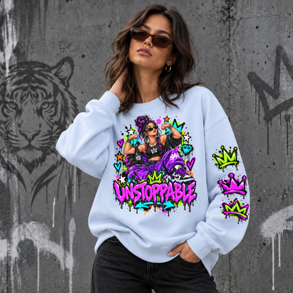Unisex-Sweatshirt in Pastelltönen "Unstoppable"