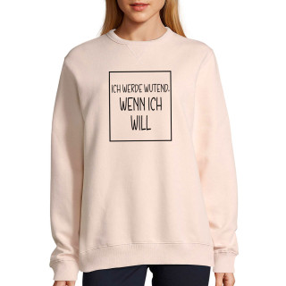 UNISEX pastellfarbenes "Sully" Sweatshirt "Wütend"