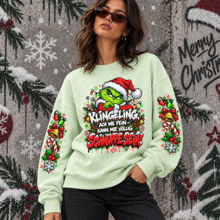 Unisex-Sweatshirt in Pastelltönen "Ding Dong, mir egal"