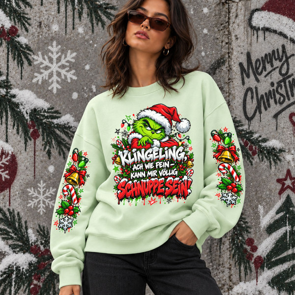 Unisex-Sweatshirt in Pastelltönen "Ding Dong, mir egal"