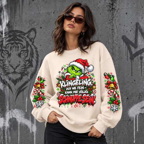 Unisex-Sweatshirt in Pastelltönen "Ding Dong, mir egal"