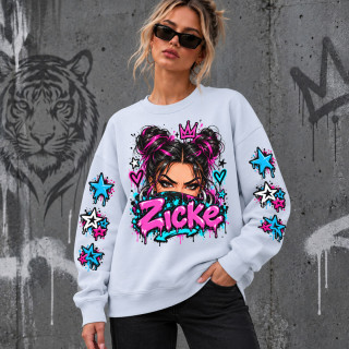 Unisex-Sweatshirt in Pastelltönen "Zicke"
