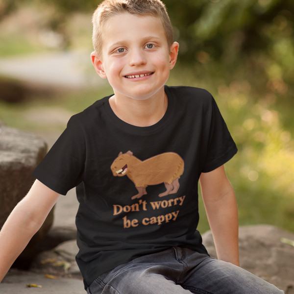 Kinder-T-shirt "Don't worry be cappy"