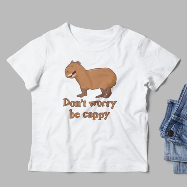 Kinder-T-shirt "Don't worry be cappy"