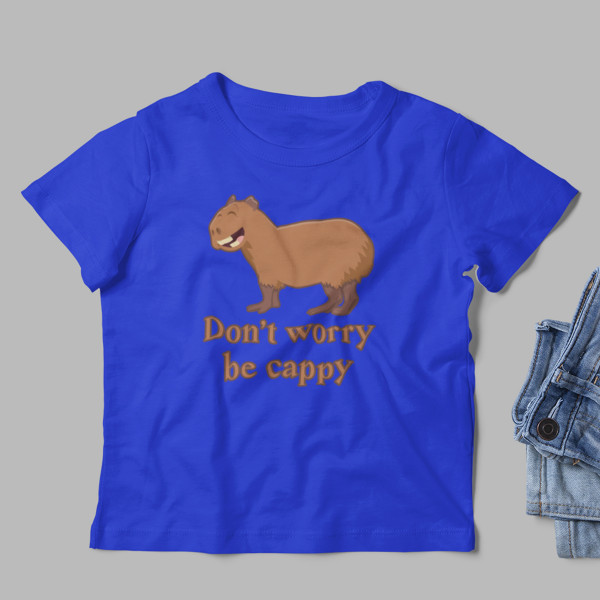 Kinder-T-shirt "Don't worry be cappy"