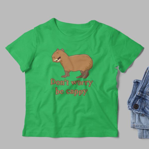 Kinder-T-shirt "Don't worry be cappy"