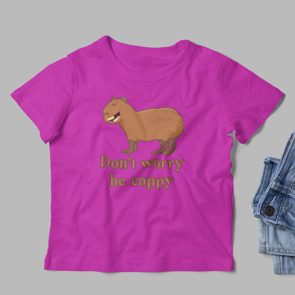 Kinder-T-shirt "Don't worry be cappy"
