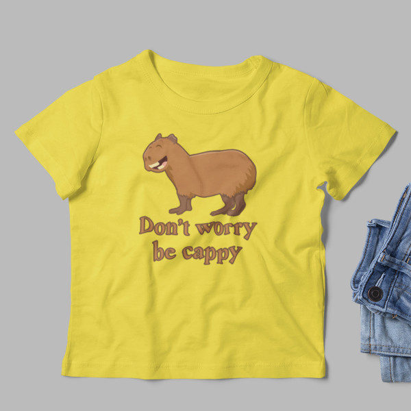 Kinder-T-shirt "Don't worry be cappy"