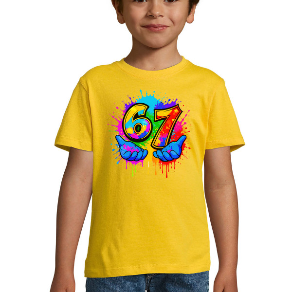 Kinder-T-Shirt "Six seven"