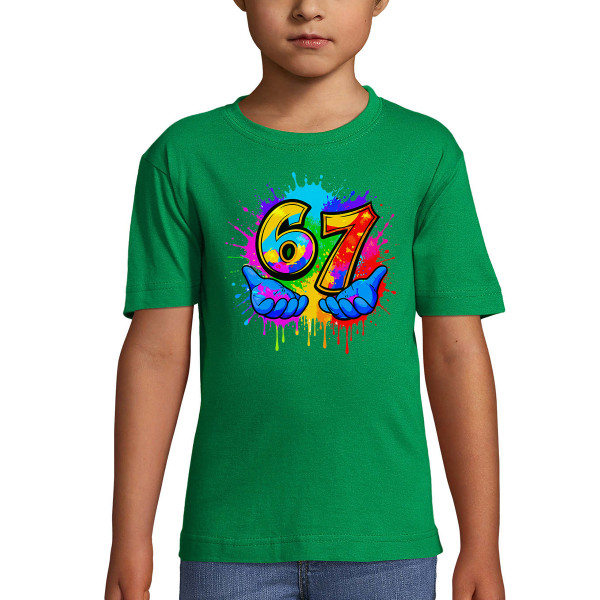 Kinder-T-Shirt "Six seven"