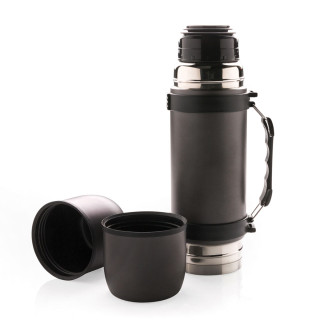 Vakuum-Thermoskanne mit 2 Tassen "Swiss Peak" (0,7 l) (Gravur gegen Aufpreis möglich)