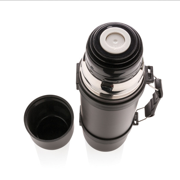 Vakuum-Thermoskanne mit 2 Tassen "Swiss Peak" (0,7 l) (Gravur gegen Aufpreis möglich)
