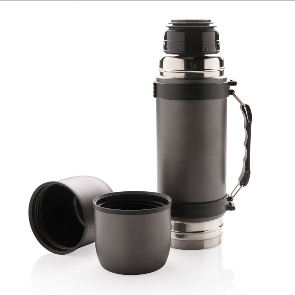 Vakuum-Thermoskanne mit 2 Tassen "Swiss Peak" (0,7 l) (Gravur gegen Aufpreis möglich)