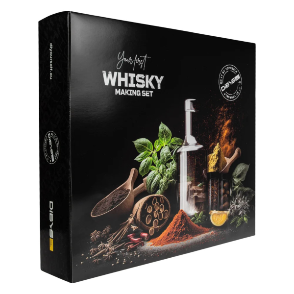 Whisky-Herstellungsset mit Gewürzen und Cocktailzubehör