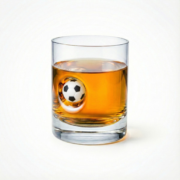 Whisky- und Fußballfan-Set: Glas- und Eisformen