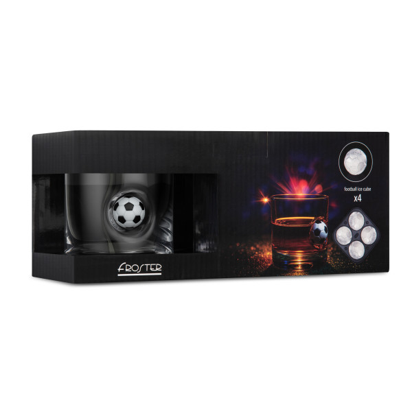 Whisky- und Fußballfan-Set: Glas- und Eisformen