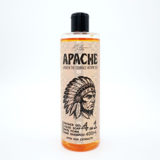 Duschgel, Shampoo, Schaum und Seife für Männer 4in1 „Apache“ (400ml)