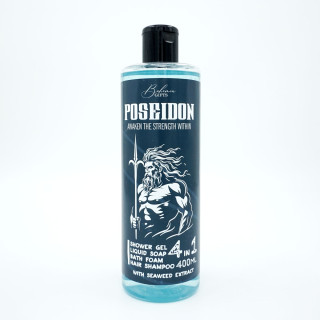 Duschgel, Shampoo, Schaum und Seife für Männer 4in1 „Poseidon“ (400ml)