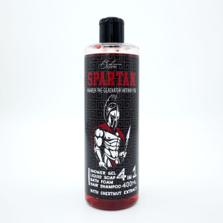 Duschgel, Shampoo, Schaum und Seife für Männer 4in1 „Spartan“ (400ml)