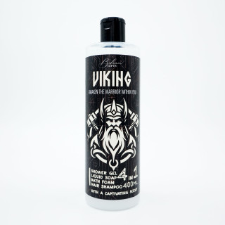 Duschgel, Shampoo, Schaum und Seife für Männer 4in1 „Viking“ (400ml)