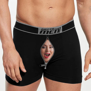 Männerunterwäsche „Zipper“ mit Ihrem Wunschfoto