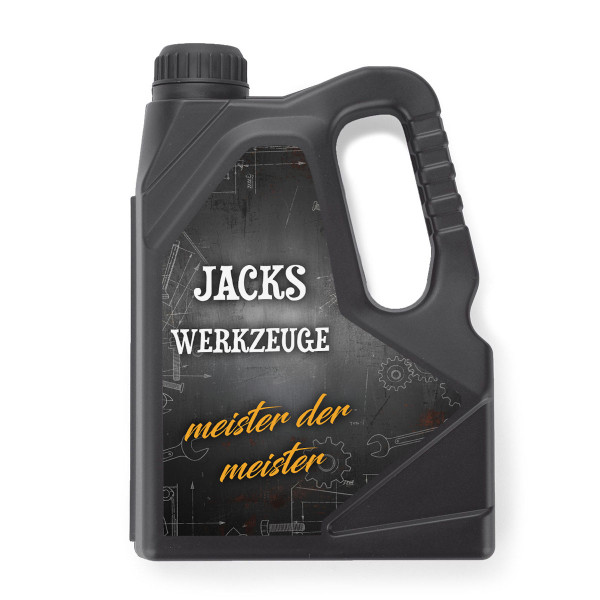 Werkzeugset "Master" in Kanisterform mit Ihrem Wunschnamen