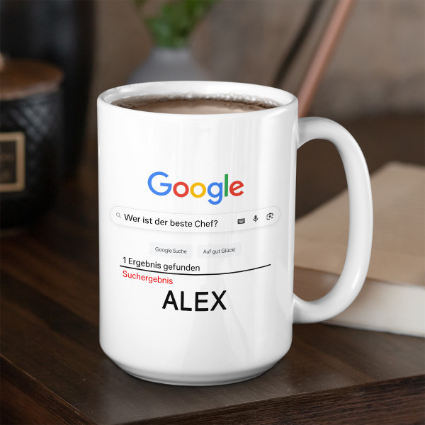 XL-Becher "Der beste Chef ist" mit Ihrem Wunschnamen (450ml) XL-Becher "Der beste Chef ist" mit Ihrem Wunschnamen (450ml)