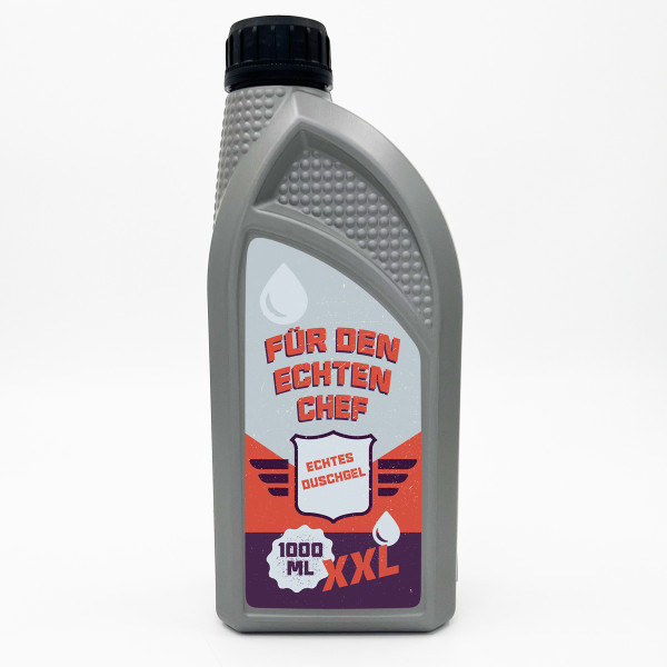XXL Duschgel "Für den echten Chef – Echtes Duschgel" (1000ml) XXL Duschgel "Für den echten Chef – Echtes Duschgel" (1000ml)