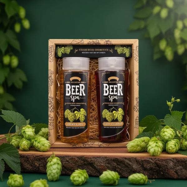 BEER SPA Bierkosmetik-Set - Duschgel (250ml) und Shampoo (250ml)