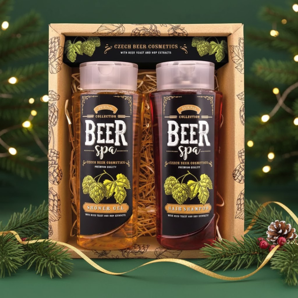 BEER SPA Bierkosmetik-Set - Duschgel (250ml) und Shampoo (250ml)